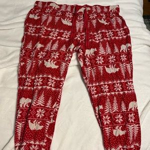Christmas print pajama joggers